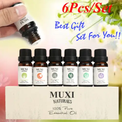 6 шт./лот чистый Ароматерапия Эфирные масла набор благовоний для воздуха диффузор