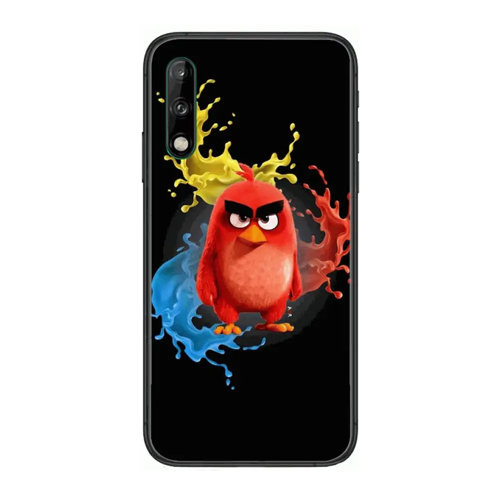 

HD Bird Game Clear Phone Case For Huawei Y 5 6 7 8 9 A P S Pro 2020 2019 Black Etui Coque Hoesjes Comic Fashion