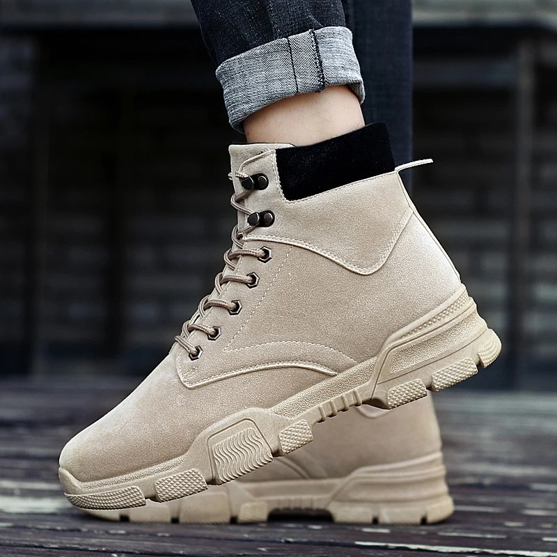 

Western Boots Men Leisure Shoes Casual Men Fashion Man Spring Boots Sneakers Zapatos Informales De Hombre Black Sapato