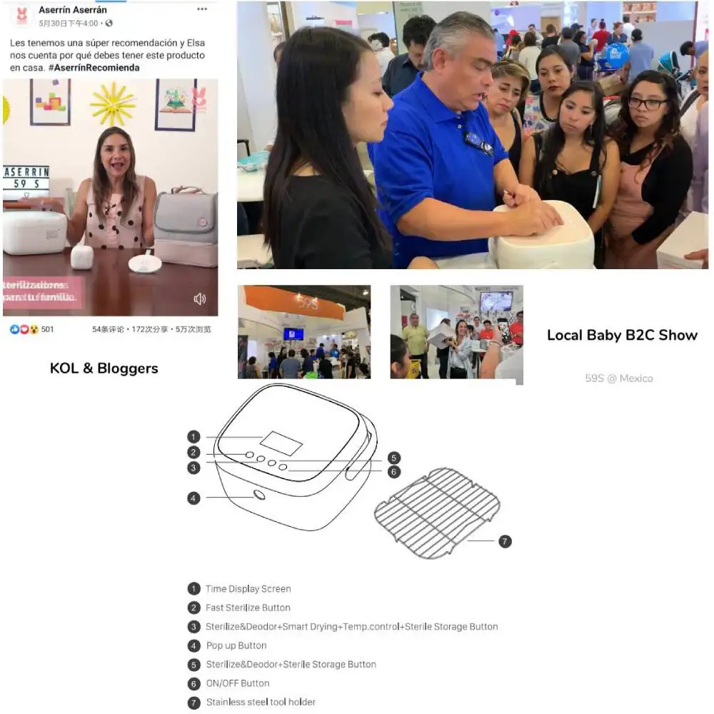 59s T5-BAT УФ стерилизатор коробка Дезинфекция для стерилизации инструменты ногтей