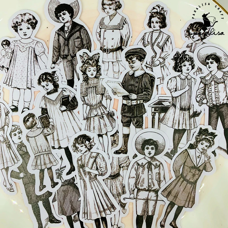 

Panalisacraft 17 шт. мусор журнал великолепные винтажные наклейки бумаги для Скрапбукинг Happy Planner/карты/Журнал проекта