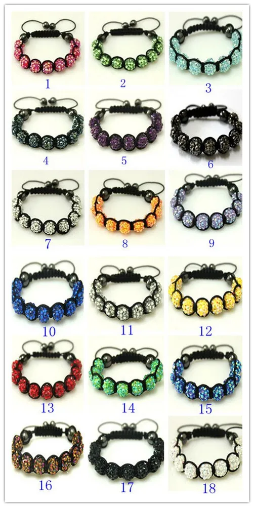 

Hg23n мяч + Новый + подарок 18 шт./лот смешанные 18 цветов Горячая Распродажа Смола горный хрусталь бисер ювелирные изделия браслет для мужчин
