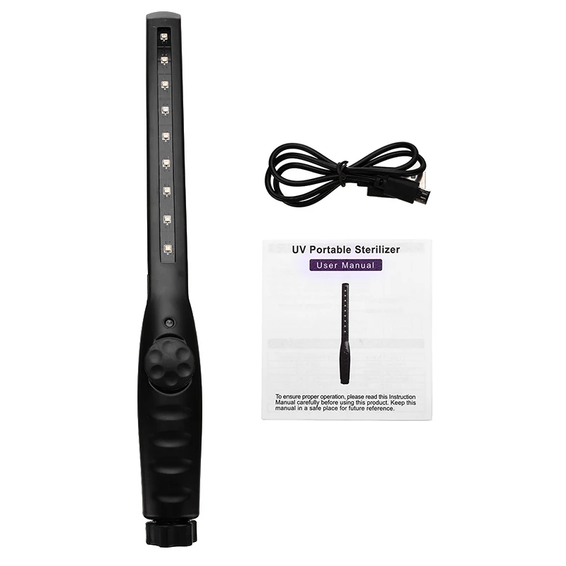 

2W UVC Lamp UV Light Sterilizer With USB Charging And LED Electric Sanitizer Disinfection For Hotel Toilet Pet Keyboard
