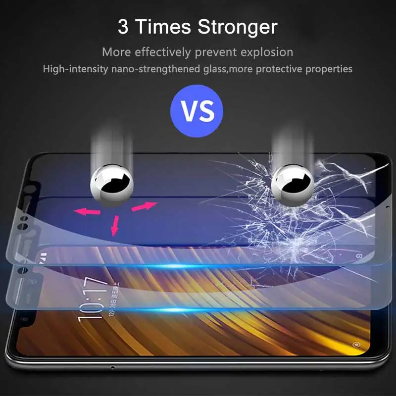 Для Xiaomi pocophone F1 закаленное стекло для Xiaomi pocophone F1 защита экрана полное покрытие Защитное стекло для poco f1 стекло