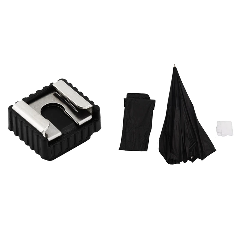 

80cm / 31.5in Octagon Umbrella Softbox Reflector Diffuser & Universal Mounting Flash Hot Shoe Adapter Metal Screw