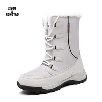 women boots winter warm snow boots women mid calf boots for female winter shoes botas mujer plush shoes woman big size35 42