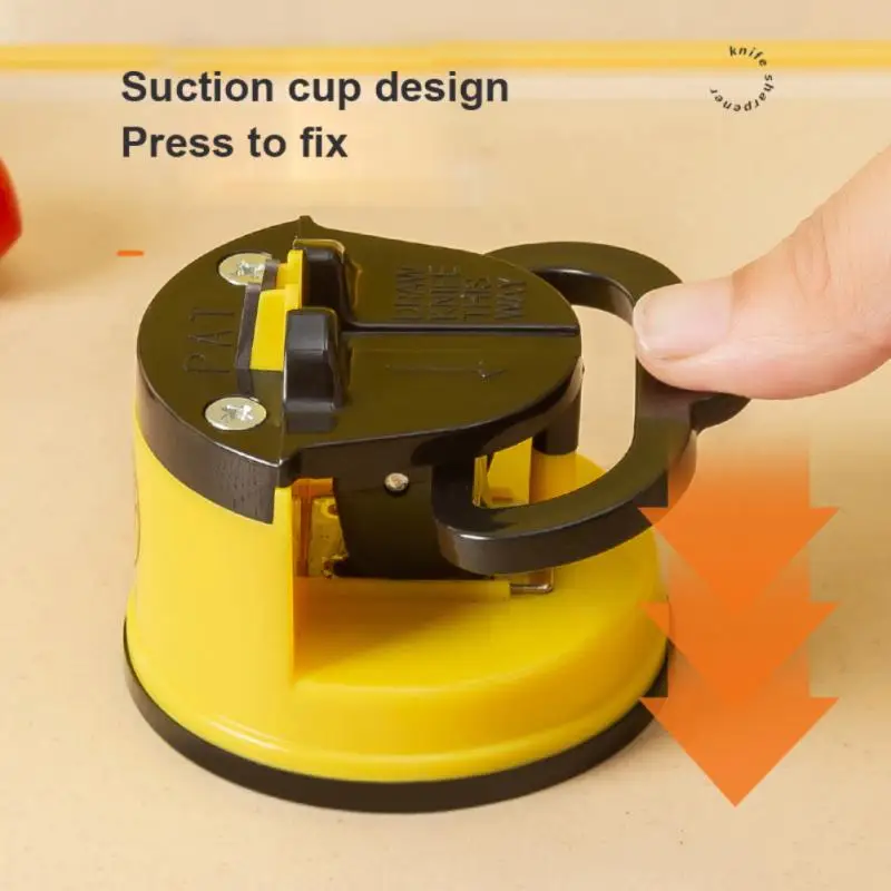 Mini Yellow Duck Suction Cup Sharpener Small Tungsten Steel Double-sided Grindstone Kitchen Tools New | Дом и сад