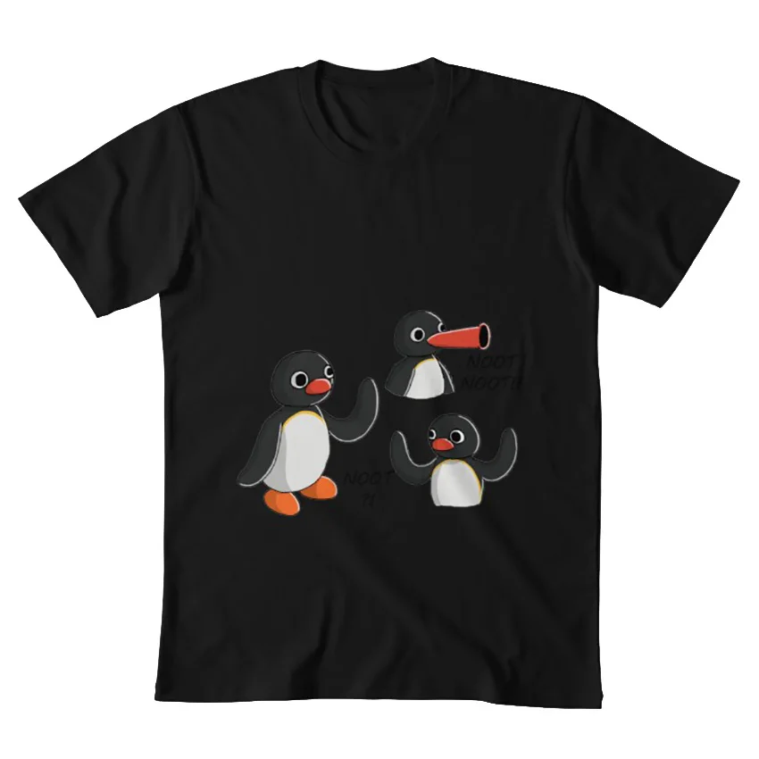 Pingu Noot футболка Пингвин серия анимированная пластелина 3d вентилятор fanart pingu