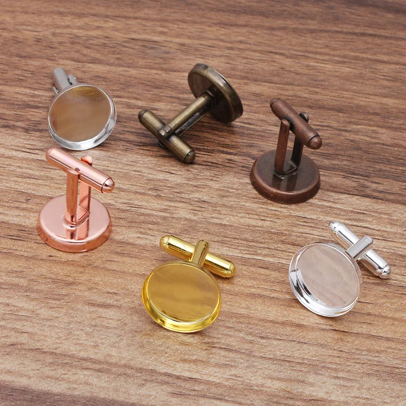 Без рисунка запонки основания 15 16 20 мм круглый глубокий стены чашки рамка Запонки