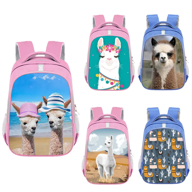 

Cartoon Sloth / Alpaca Backpack Cute Cartoon Llama Alpaca School Bag For Teenage Girls Boys Backpacks Travel Bag kid sbookbag