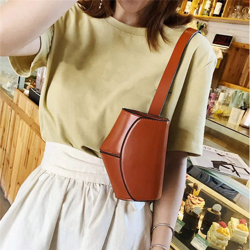 

Women Serpentine Fanny Pack Ladies New Fashion Waist Belt Bag Mini Disco Waist bag Leather Small Shoulder Bags