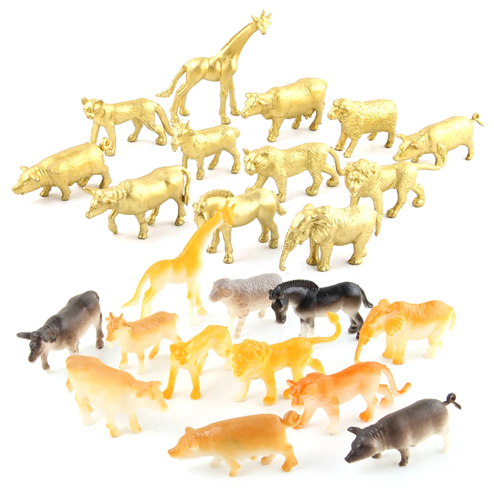 12-piece Animal Decoration Model Mini Animal Decoration Party Party Decoration Model Action Figures Animal Model Decoration