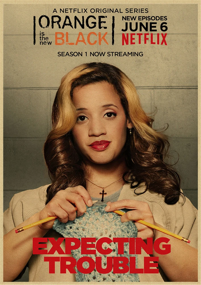 Orange Is the New Black Classic Movie постер из крафт-бумаги для бара кафе гостиной столовой