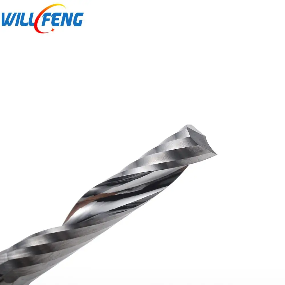 Будет Feng 6 мм одна спиральная канавка для резки акриловой алюминиевой доски 2