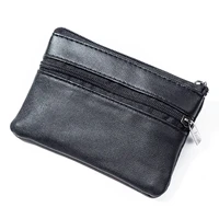 genuine leather coin purse card clutch key case