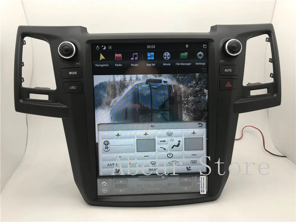 12,1 ''Tesla стиль Android 8,1 автомобильный dvd-плеер gps навигация для Toyota Fortuner 2007- головное устройство стерео PX6 HDMI радио ips