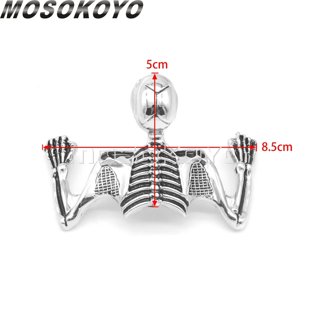 Мотоциклетный козырек фара изогнутое крыло Череп декоративные фигурки наклейки
