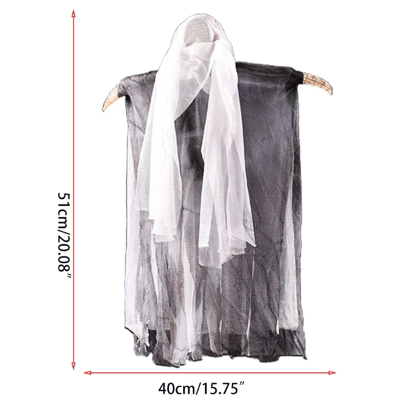 Светящиеся звуки плавающий призрак украшение на Хэллоуин голосовое управление