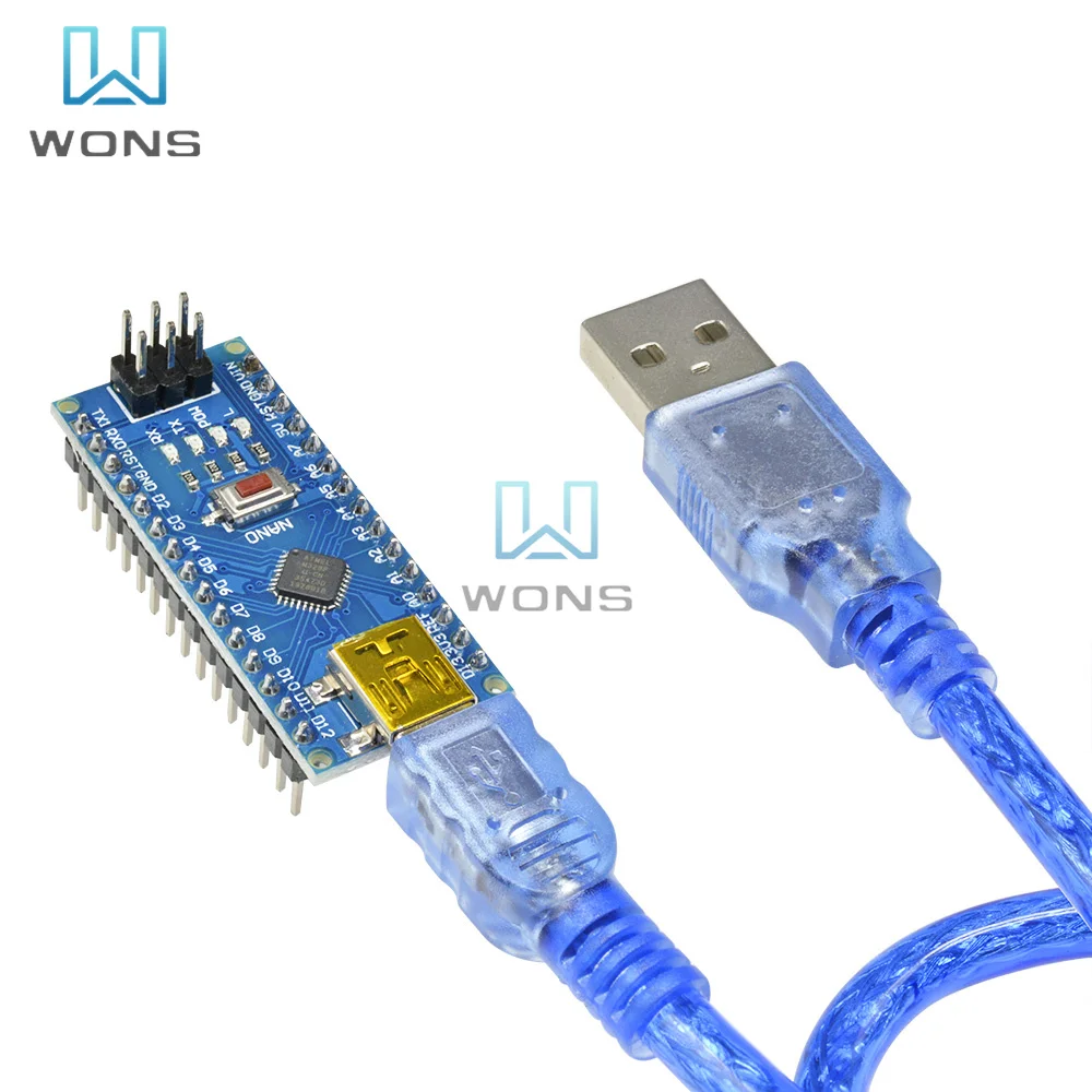 Плата разработки микроконтроллера CH340 Nano V3.0 ATMEGA328P-MU ATMEGA328 плата с кабелем типа C