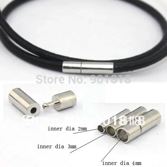 

20pcs/lot Gunmetal/Gold/Rhodium Metal End Caps End Clasps Fits 2.5/2/3/4/5/6mm Round Leather Cord for DIY Jewelry Findings