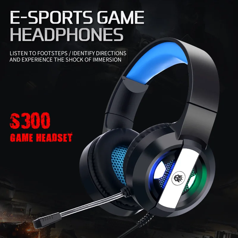 

RGB Colorful Breathing Lamp Headset Wired USB Head Mounted 3D Surround Sound E-sports Headphone With Noise Cancelling Microphone