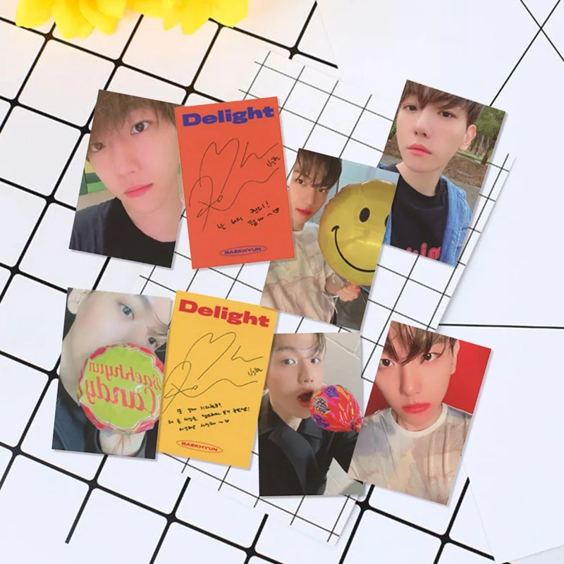 Альбом KPOP EXO BAEKHYUN SOLO City Lights LOMO Cards новая модная самодельная бумажная фотокарточка