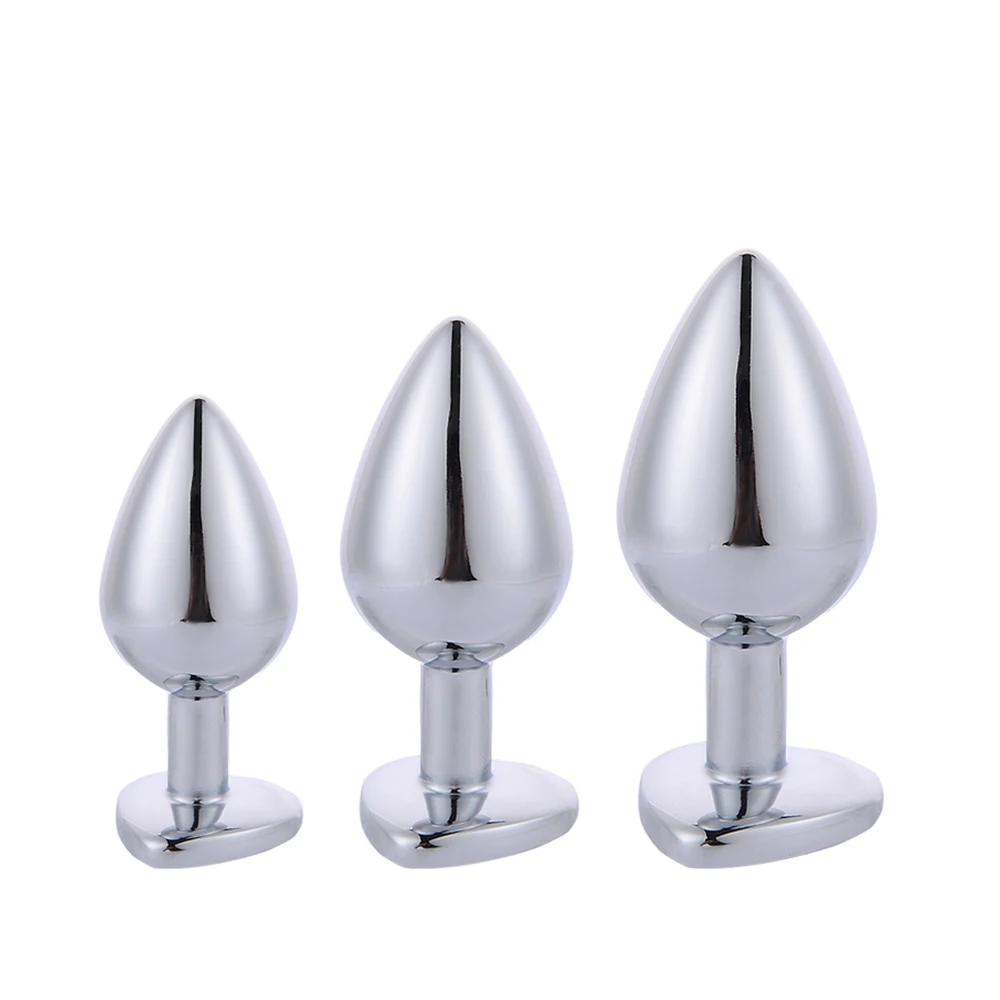 Hot Stainless Steel Anal Beads Crystal Jewelry Heart Butt Plug Stimulator Sex Toys Dildo Gay Porn | Красота и здоровье