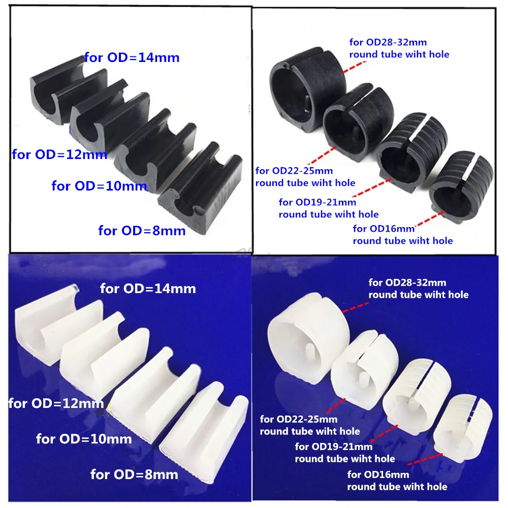 Leg Tips Caps U- Type Rubber Furniture Foot Table Chair Leg End Caps Covers Tips Floor Protectors Leg Covers