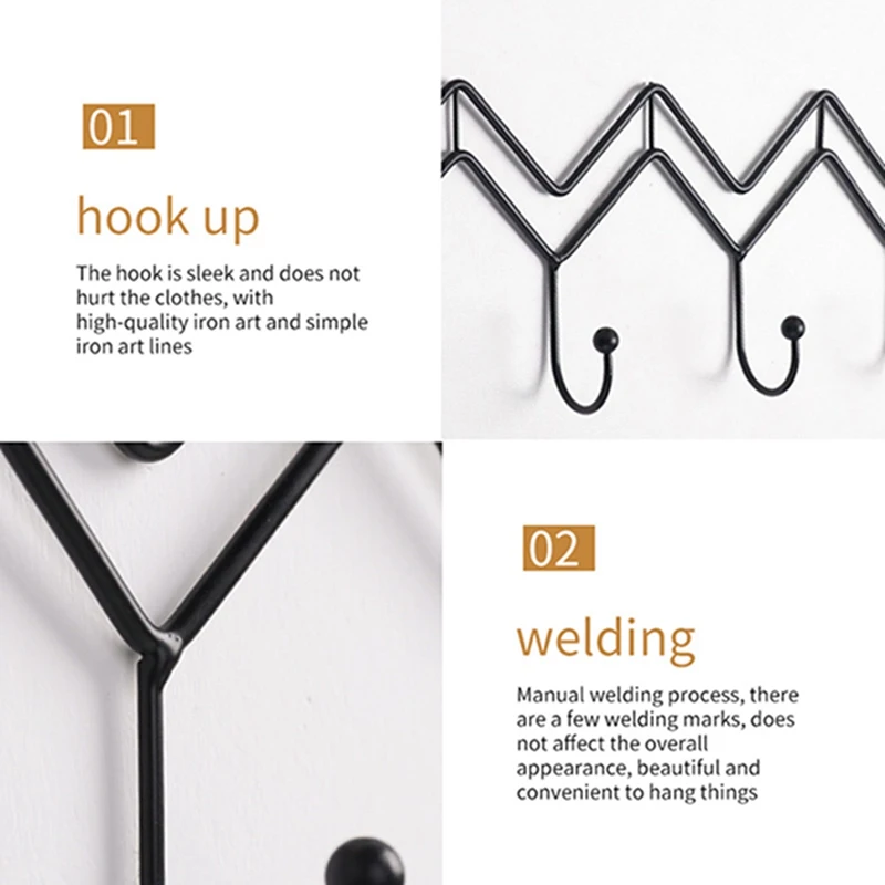 Распродажа-крюк для хранения с 4 Крючки Настенные вешалка крючок ключи шляпа