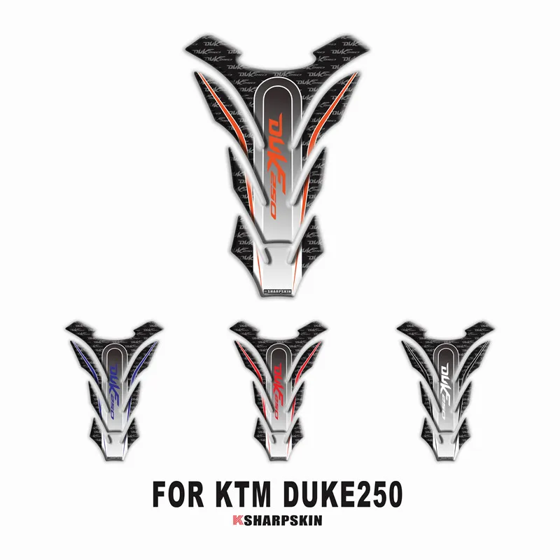 

New motorcycle 3D three-dimensional fish bone stickers decorative personality decal fuel tank sticker for KTM DUKE250