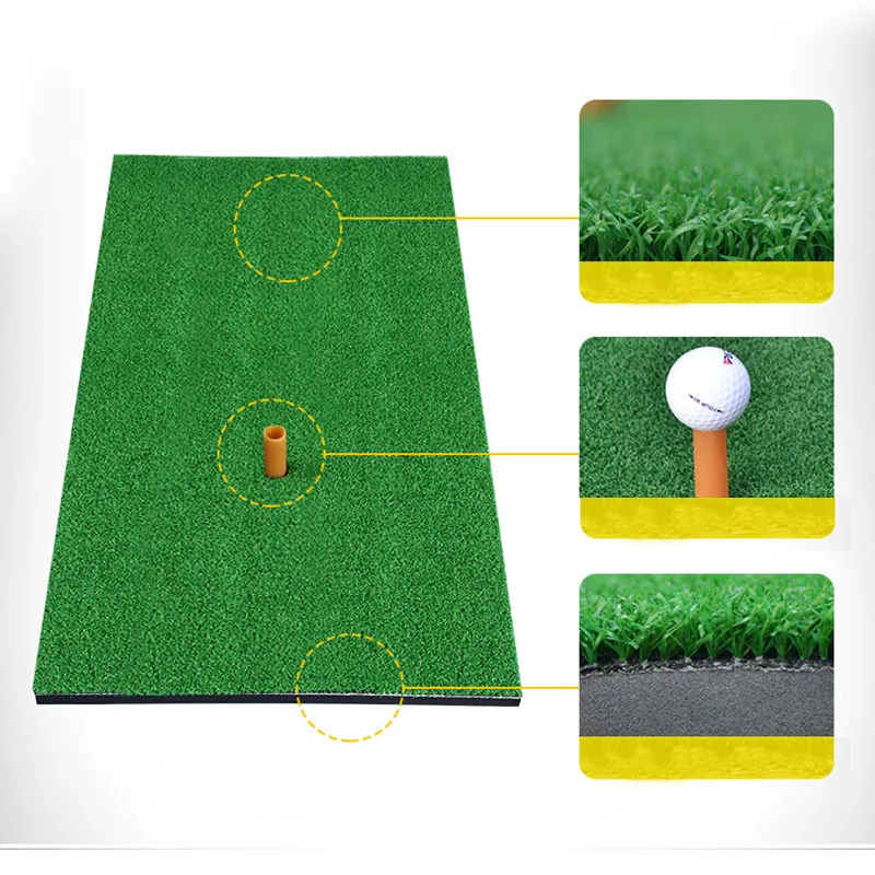

PGM 60cmx30cm Brand Indoor Backyard Golf Mat Training Hitting Pad Practice Rubber Tee Holder Grass Mat Grassroots Green