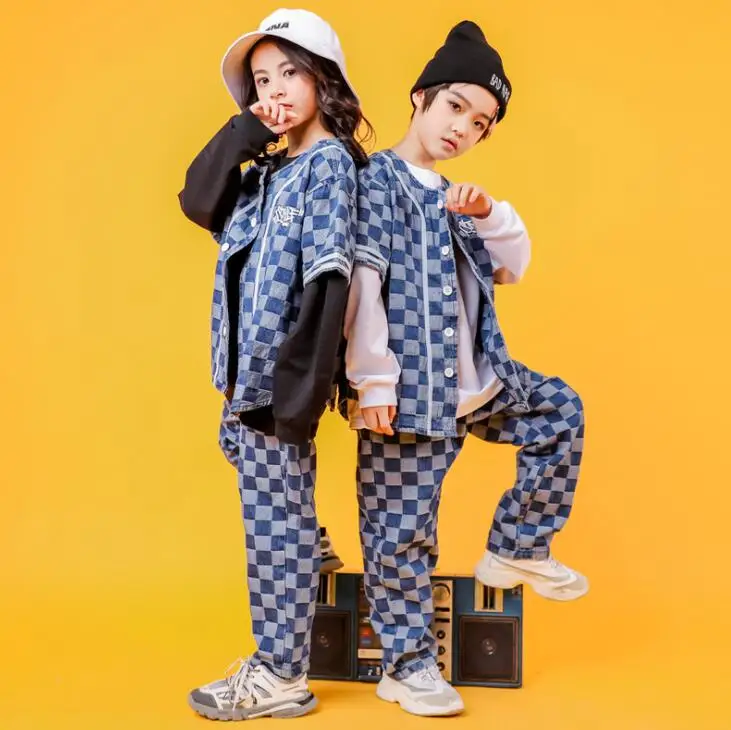 Джазовая футболка для бальных танцев девочек и мальчиков штаны детская одежда в