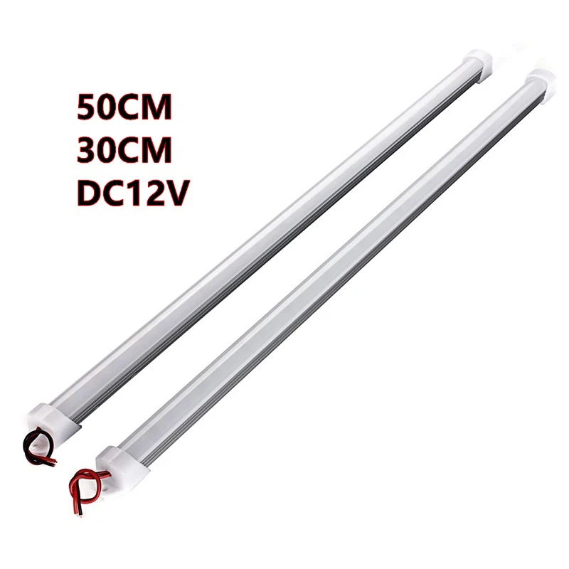 

30/50CM 10Pcs 5Pcs DC12V Waterproof LED Rigid Strip Light Lamp Bar Display Cabinet Under Counter Closet Car Interior Lighting