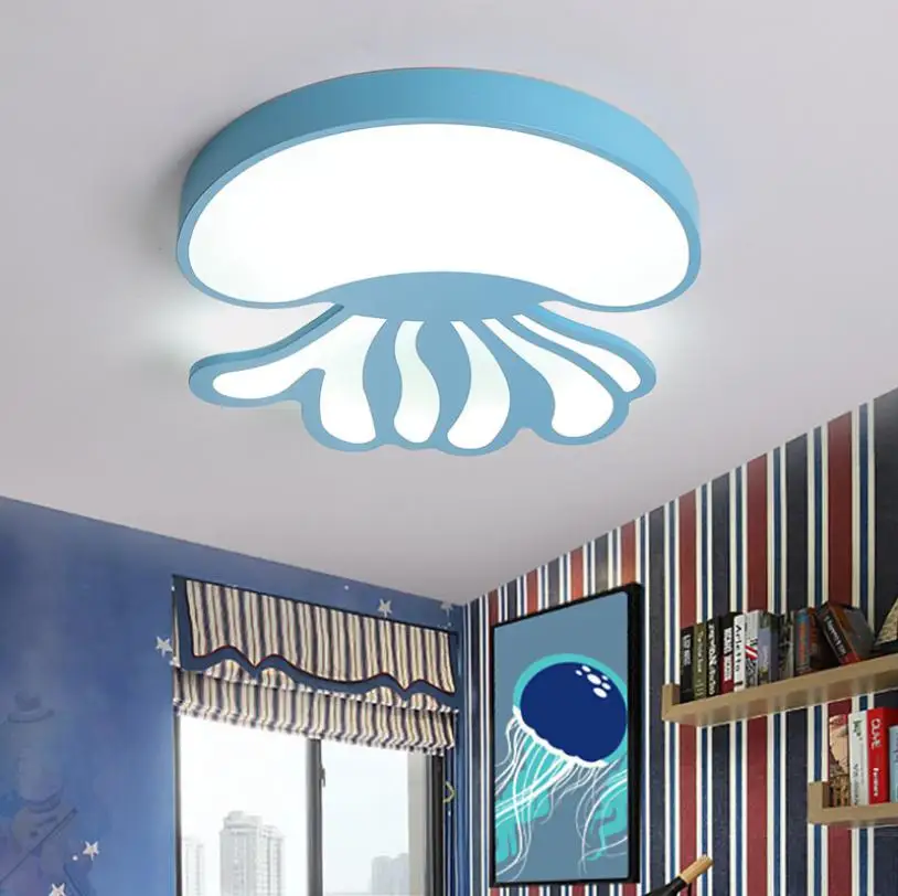 

New Jellyfish led ceiling lamp For children's room lamp bedroom lamp cartoon kindergaten Ceiling light