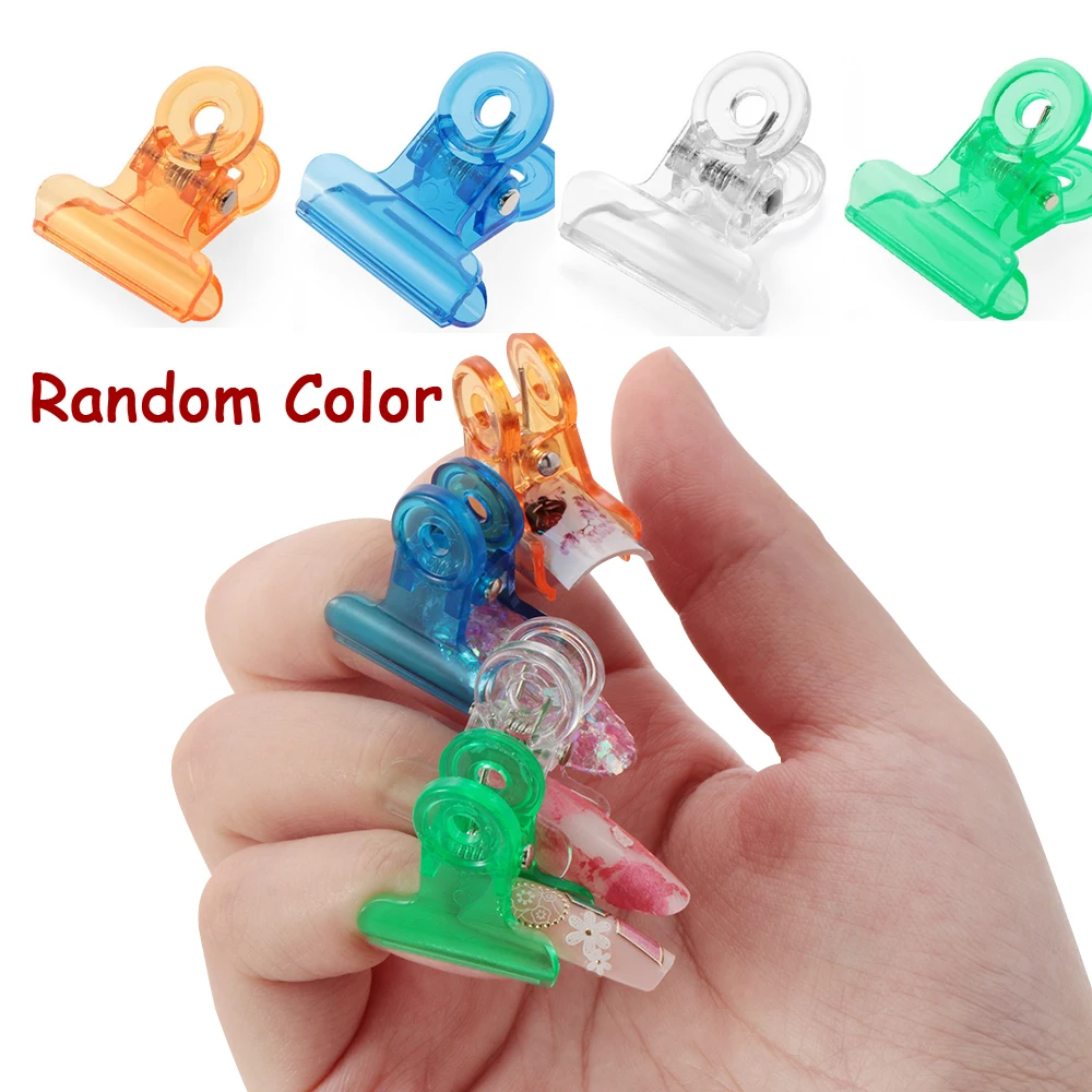 

5PCS Acrylic Plastic C Curve Nail Pinching Clips Portable Nails Pinchers Multi Gel Extension Shaped Tools Nail Art Accessories