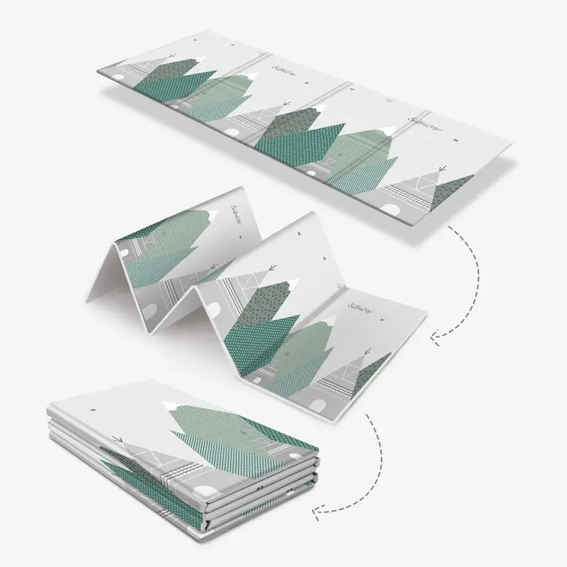 Двусторонний детский коврик с рисунком развивающий игровой игрушки для детей из