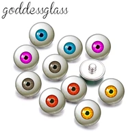 5pairs glass pupil eyes cabochons round 12mm18mm snap buttons for 12mm18mm snap jewelry dragon eye dragon cat eye toys
