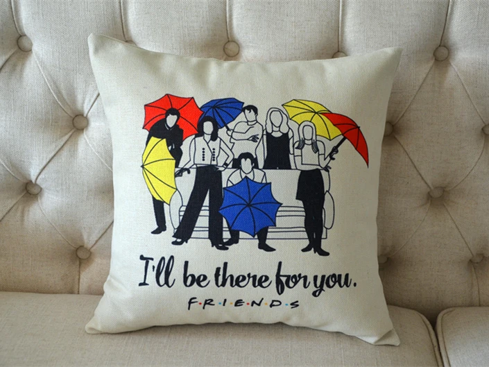 Новая Подушка на молнии 17x17 дюймов для друзей ТВ зонтик|tv antenna amplifier booster|umbrella tabletv |