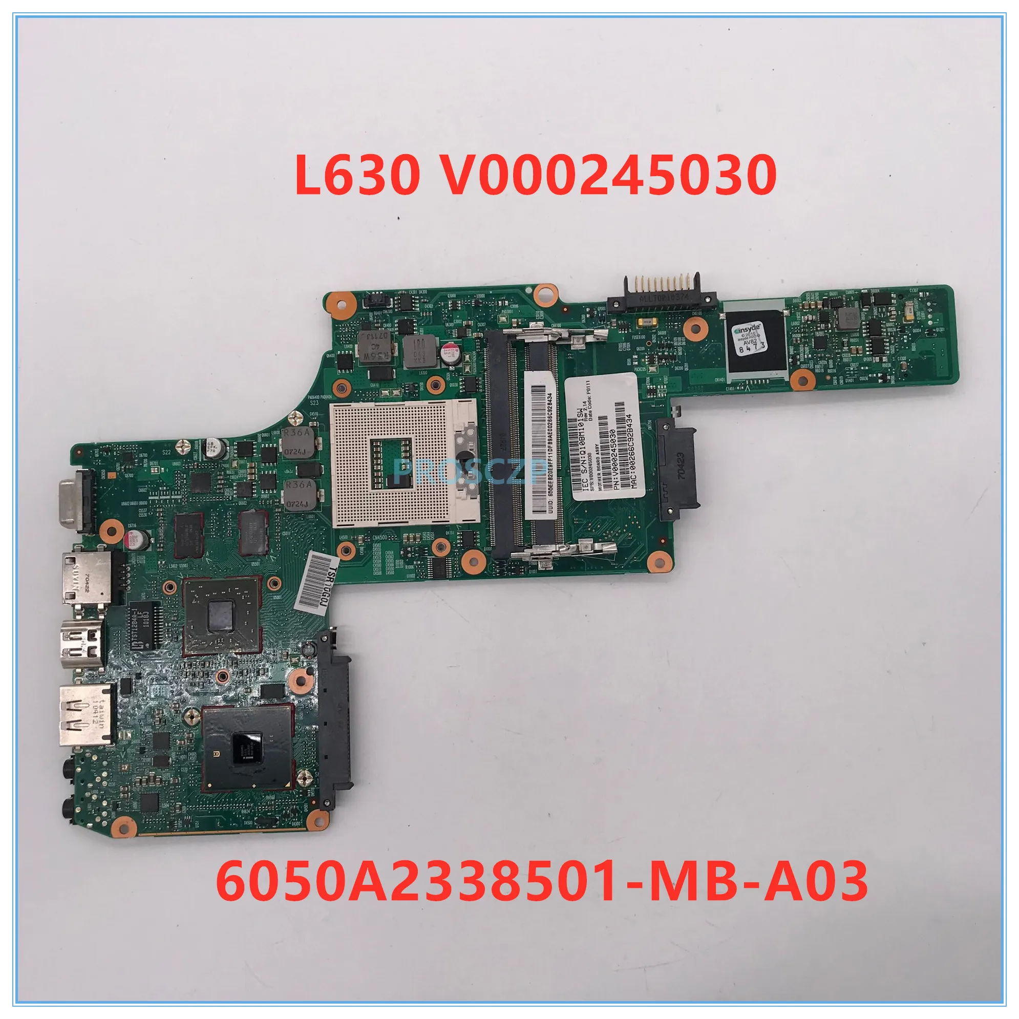 Высококачественная материнская плата для ноутбука L630 L635 V000245030 6050A2338501 MB A03 HM55 DDR3