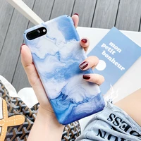 blue sky white cloud phone case for iphone 12 mini 11 pro max x xs xr 7 8 6 6s plus se 2020 matte hard back cover funda coque