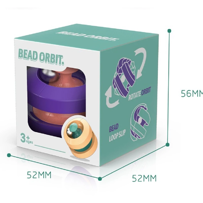 

Creative Decompression Finger Top Marble Track Cube Toy Spinning Top Intellectual Decompress Finger Fidget Toys