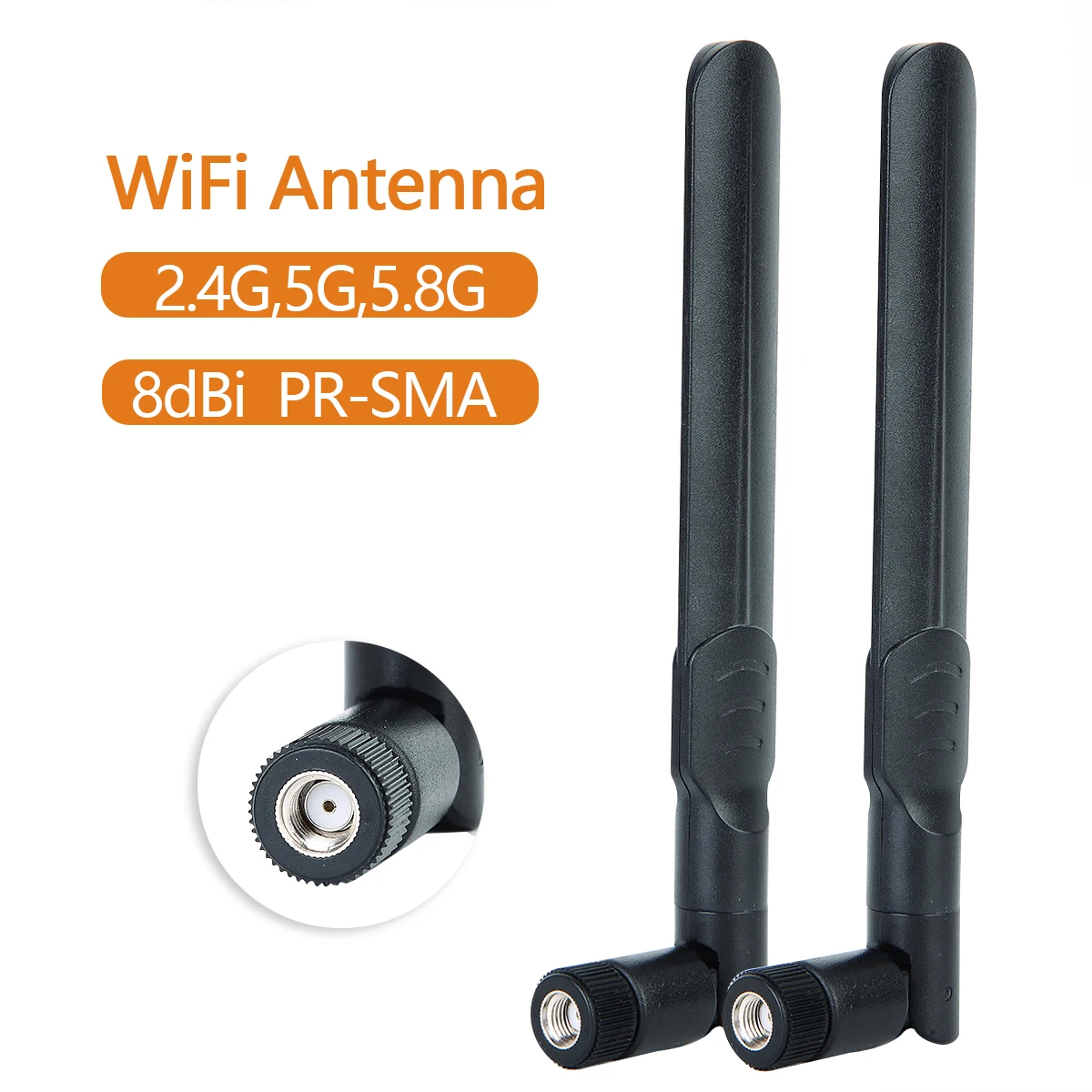 Двухдиапазонный Wi Fi RP SMA мужской антенна 2 4 ГГц 5 8 с высоким коэффициентом