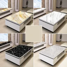 2021 New Marble Pvc Mat 1.7mm Thick Table Cover Cloth Protector Waterproof Tablecloths Oilproof Kitchen Table Protective Pad Mat