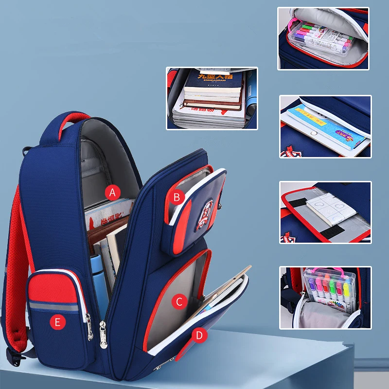 

Вместительные школьные ранцы для начальной школы, Детские ортопедические рюкзаки в британском стиле для учеников 1-3-6 классов