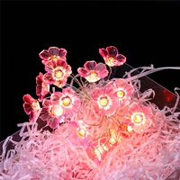 2m 20leds string lights flower light outdoor waterproof christmas garden fairy garland lamp wedding decor pink decoration