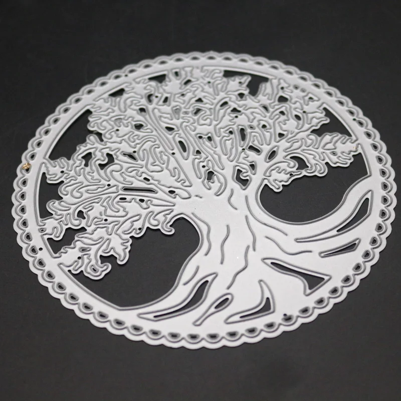 2019 Новая рамка с лесным деревом металлические Вырубные штампы скрапбукинг