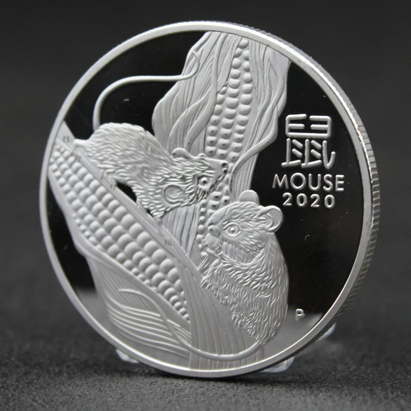 2020 австралийская мышь позолоченная монета памятные подарки монеты с