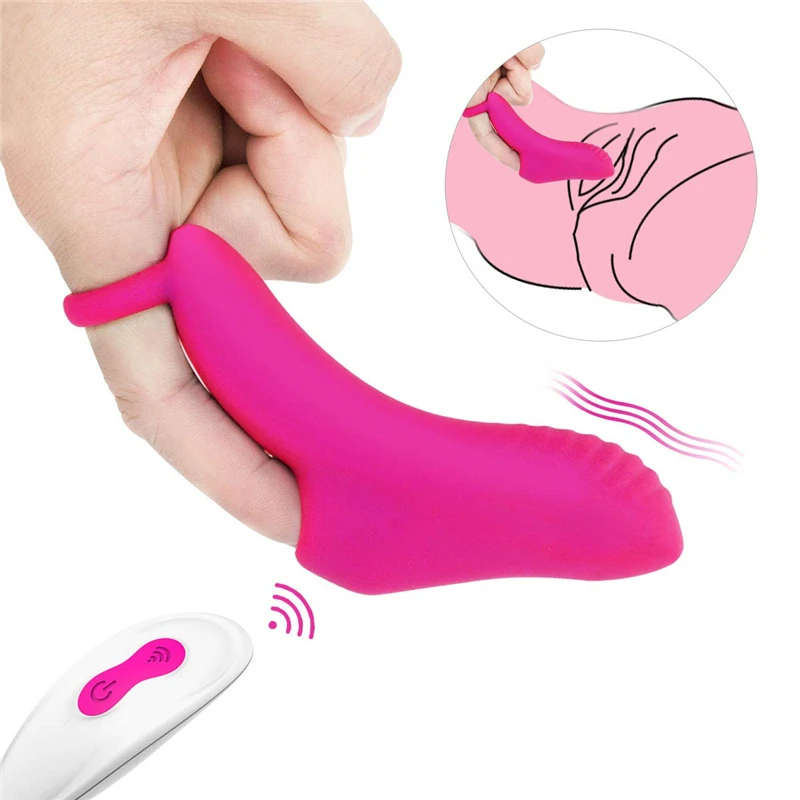 Вибратор G Spot Finger с 9 мощными вибрационными текстурированными головками для