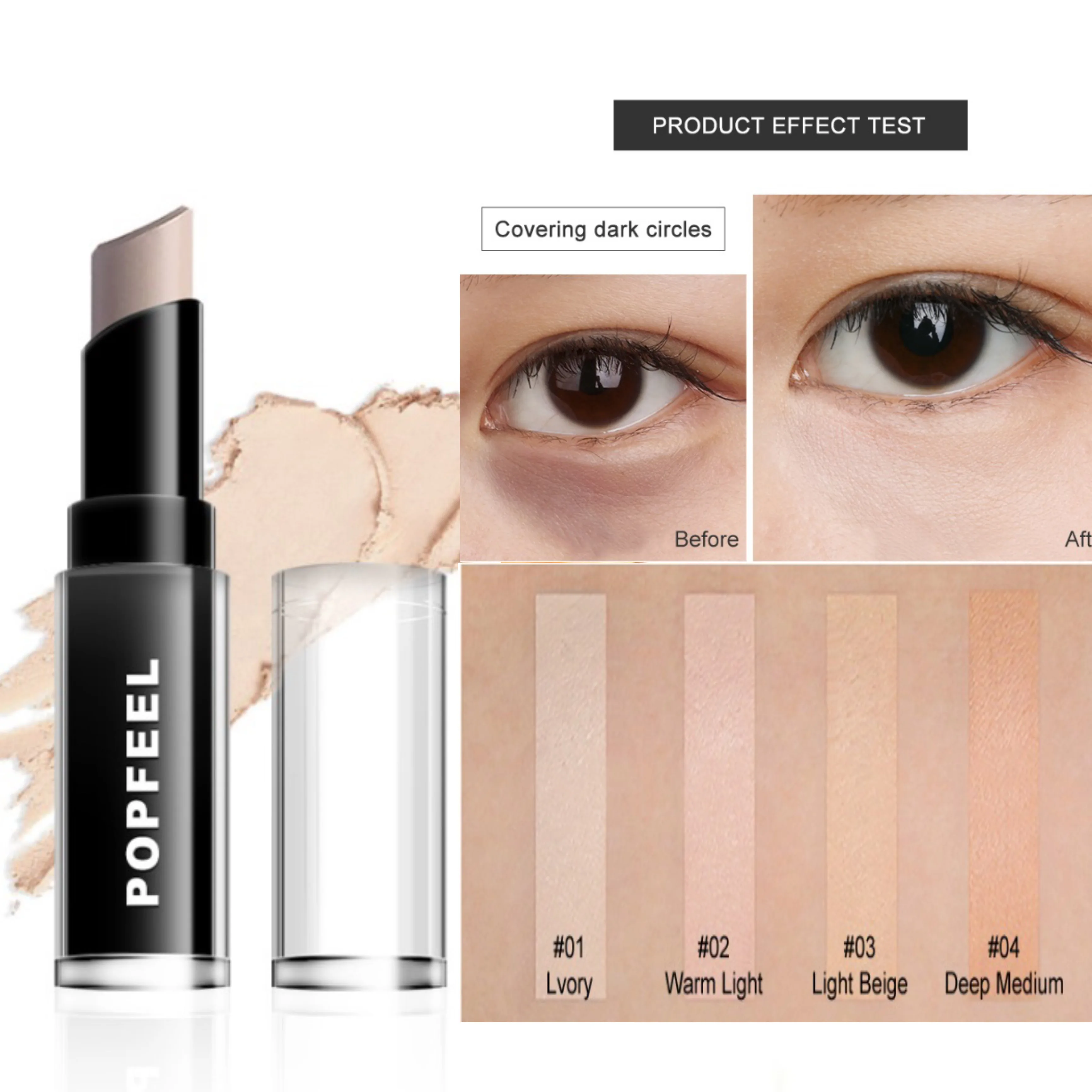 4 цвета консилер основа скрыть темные круги пятна увлажняющий крем подходит для