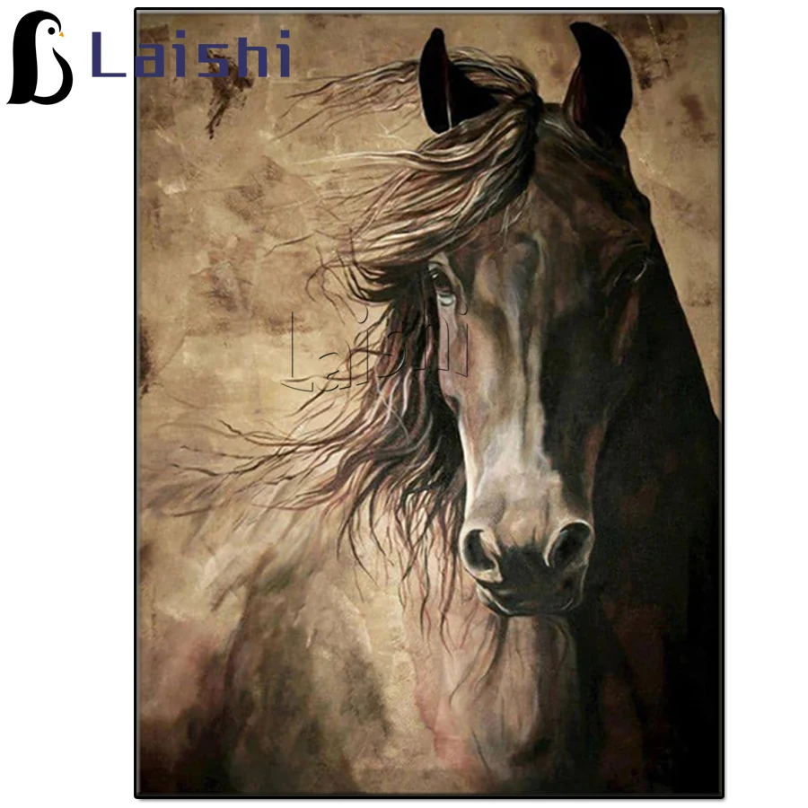 

Алмазная живопись с лошадью, вышивка крестиком, алмазная вышивка, животное, 5D мультяшная Алмазная мозаика, картина, алмазная Подарочная, рез...